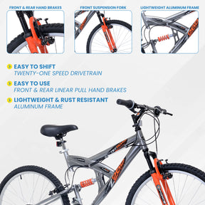 26" Kent Z265 | Mountain Bike for Men Ages 13+