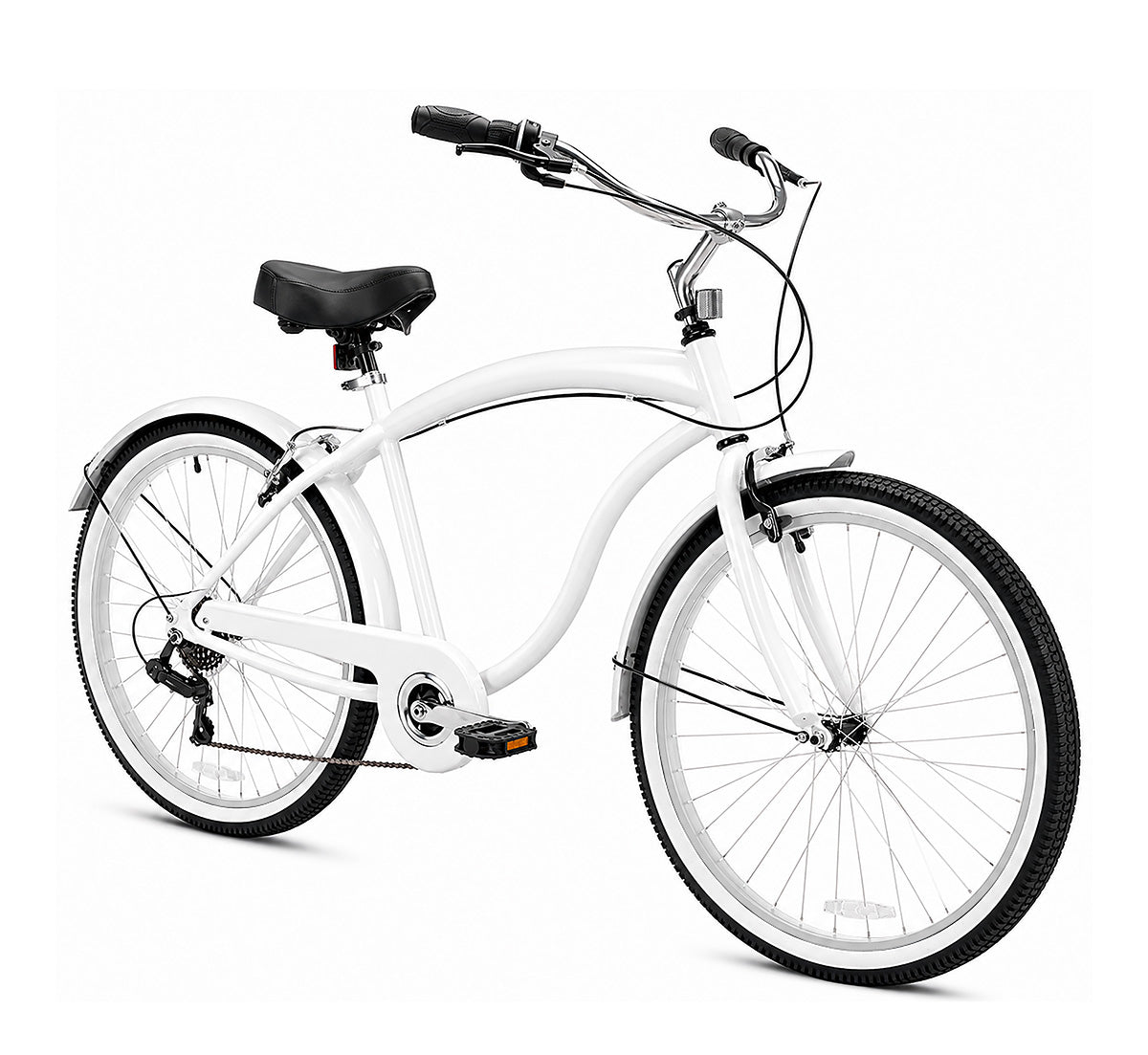 26" Beach Cruiser (Blank White)