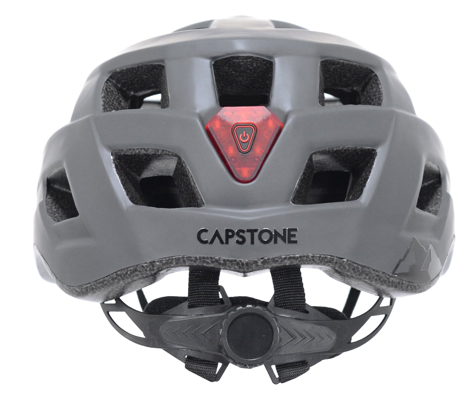 Capstone™ Grey Adult Helmet w/ Light | Helmet for Adults Ages 14+