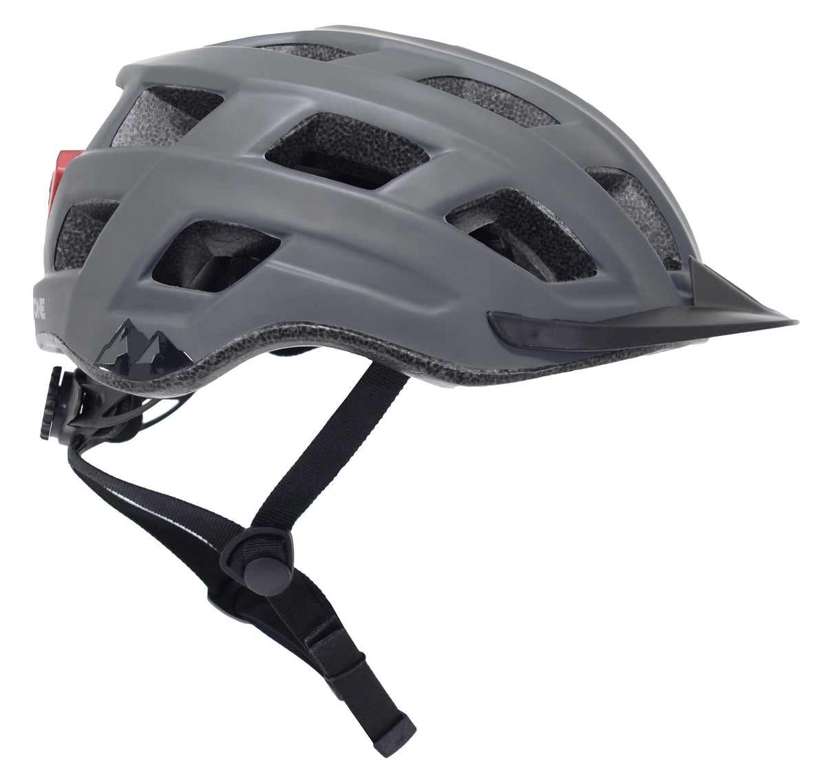 Capstone™ Grey Adult Helmet w/ Light | Helmet for Adults Ages 14+