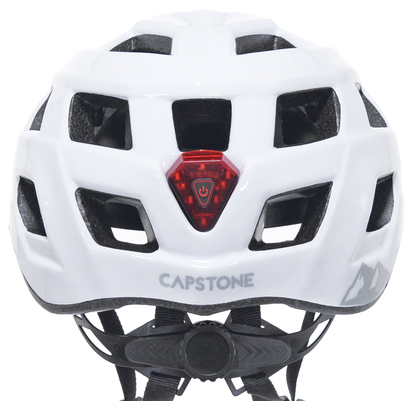 Capstone™ White Adult Helmet w/ Light | Helmet for Adults Ages 14+