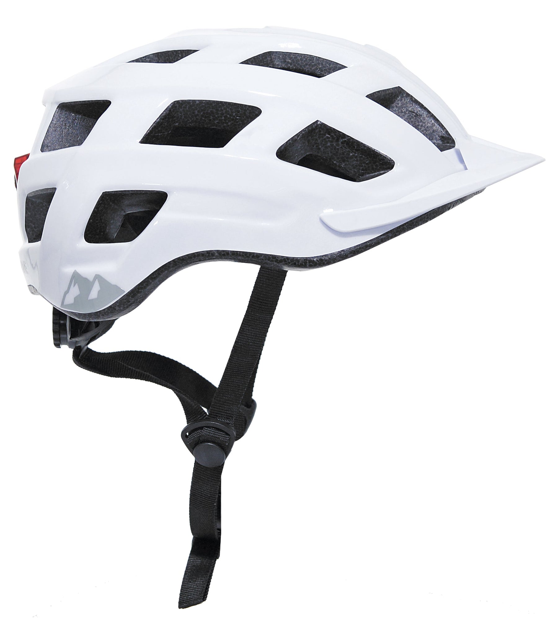 Capstone™ White Adult Helmet w/ Light | Helmet for Adults Ages 14+
