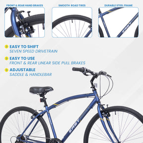 700c Kent Eastport | Hybrid Comfort Bike for Men Ages 14+