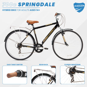 700c Kent Springdale | Hybrid Bike for Men Ages 14+