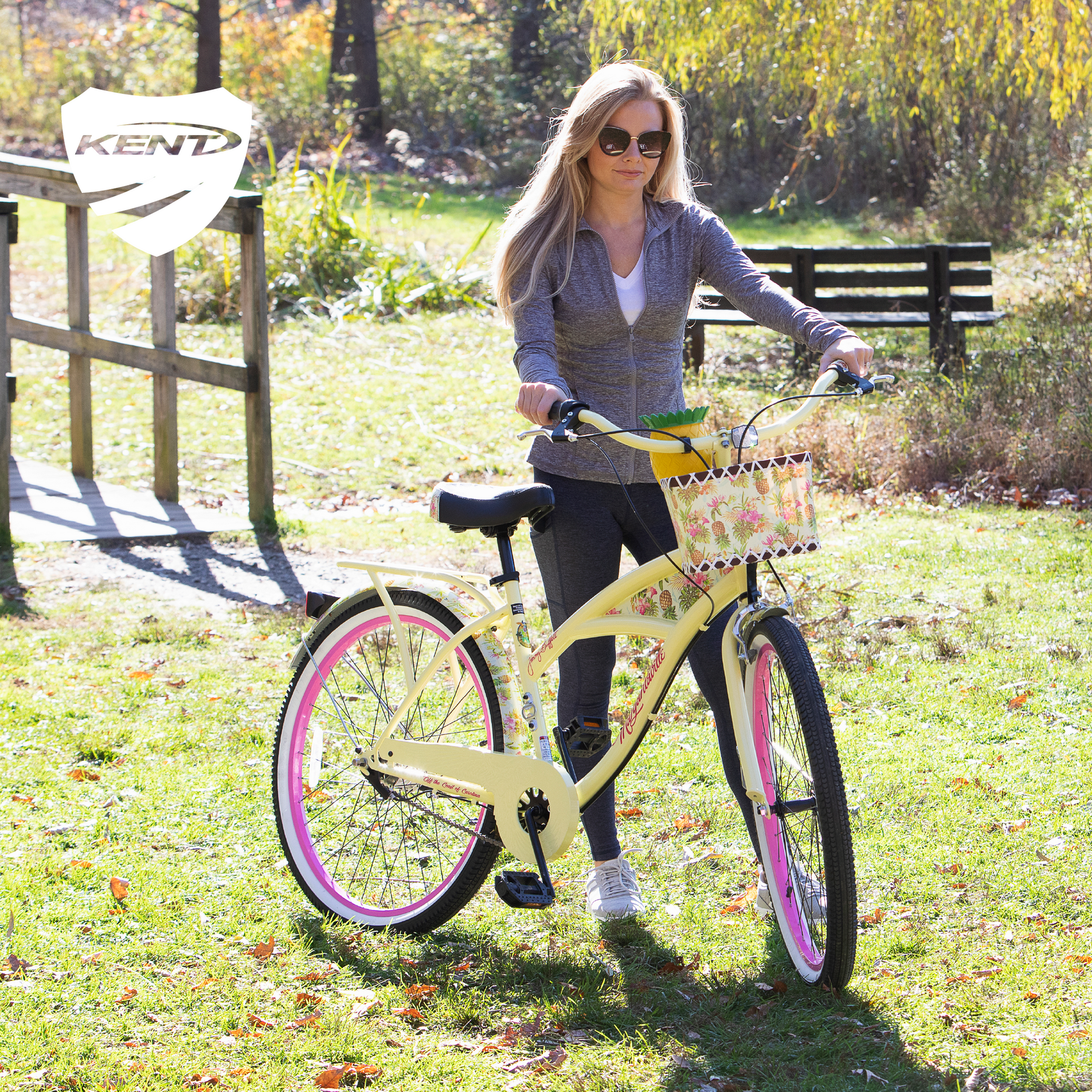 Yellow cruiser bike with gears sale