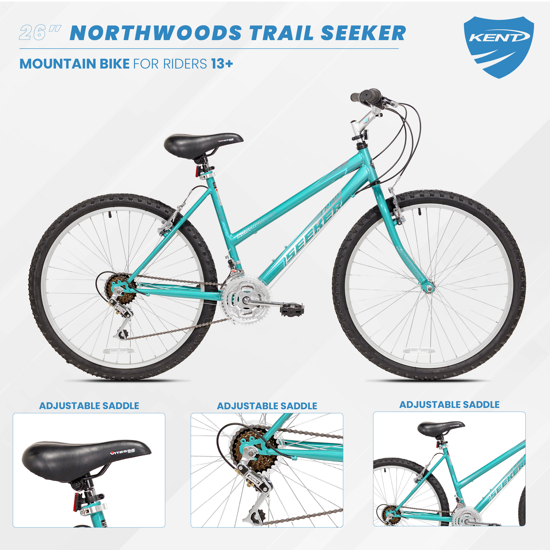 26" Northwoods Trail Seeker | Mountain Bike for Women Ages 13+