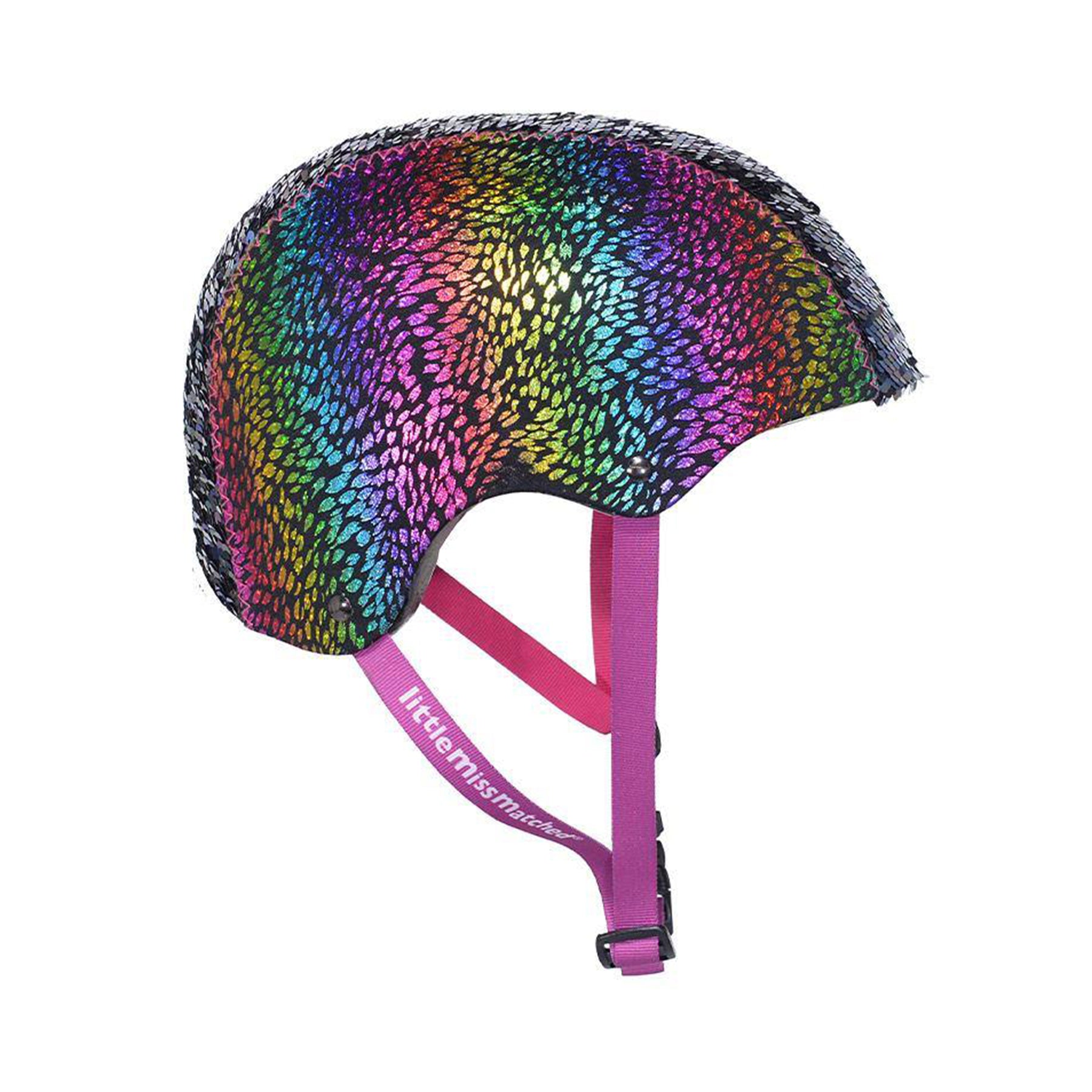 LittleMissMatched® Rainbow Dragon Youth Multi-Sport Helmet | Helmet for Kids Ages 8+