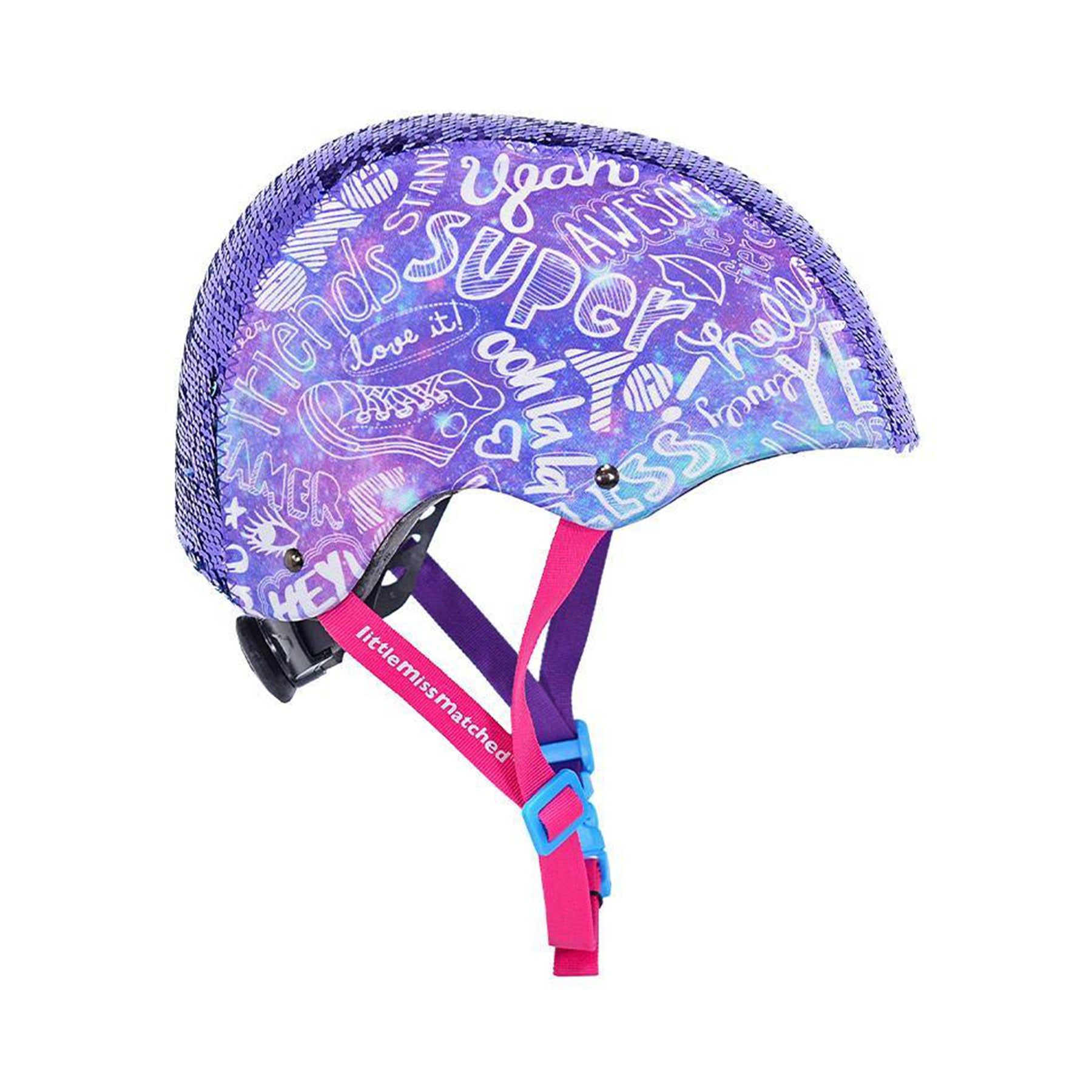LittleMissMatched® Sequin Youth Multi-Sport Helmet | Helmet for Kids Ages 8+