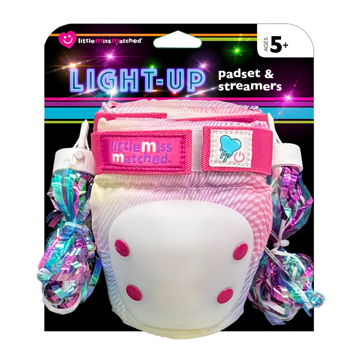 LittleMissMatched® Light-Up Pad Set & Streamers | Pad Set for Kids Ages 5+