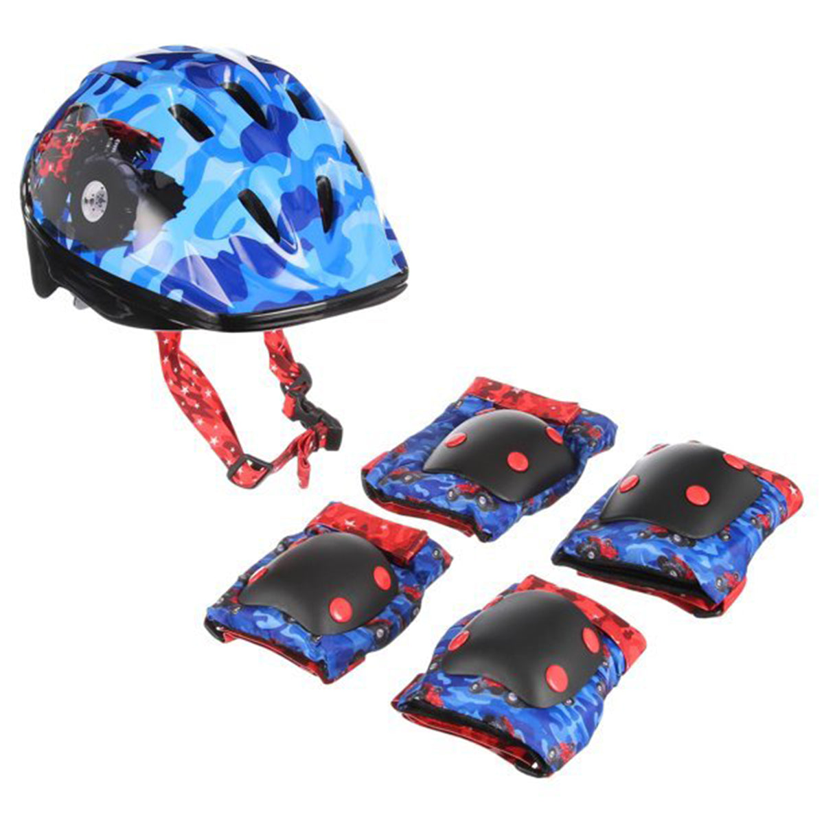 Kent Monster Truck Toddler Helmet & Pad Set Combo | Helmet & Pads for Kids Ages 1-3