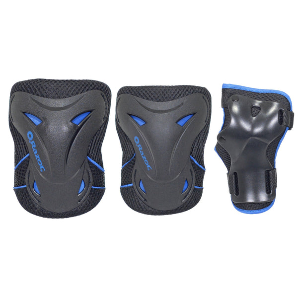 RazorBlackLabelYouthPadSet_Blu