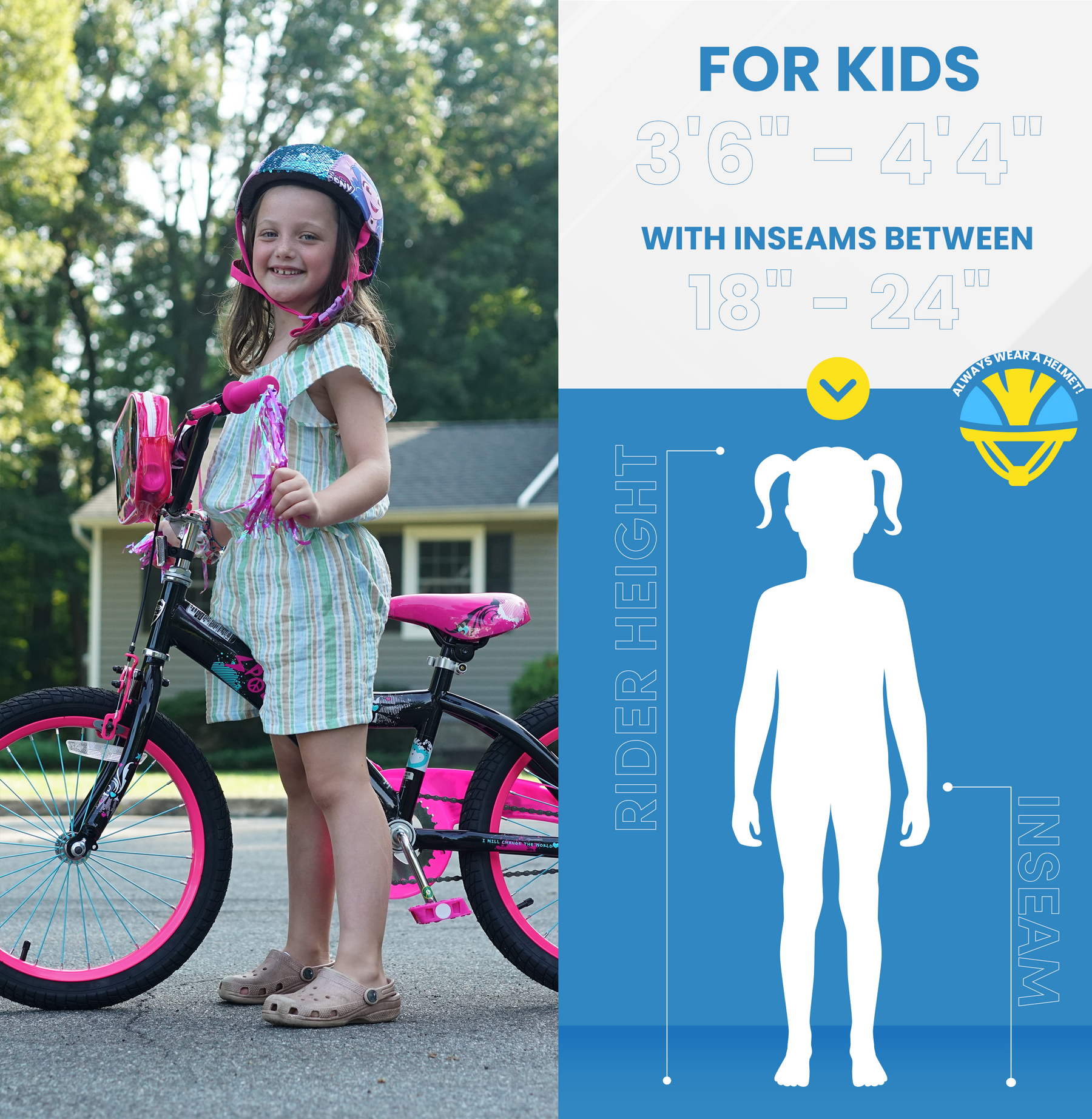 18 Kent Spoiler Cruiser Bike for Kids Ages 5 8