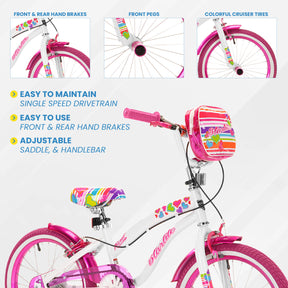 18" Kent Starlite | Cruiser Bike for Kids Ages 5-8