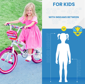 18" Kent Starlite | Cruiser Bike for Kids Ages 5-8