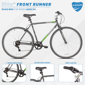 700c Kent Front Runner | Hybrid Bike for Adults Ages 14+