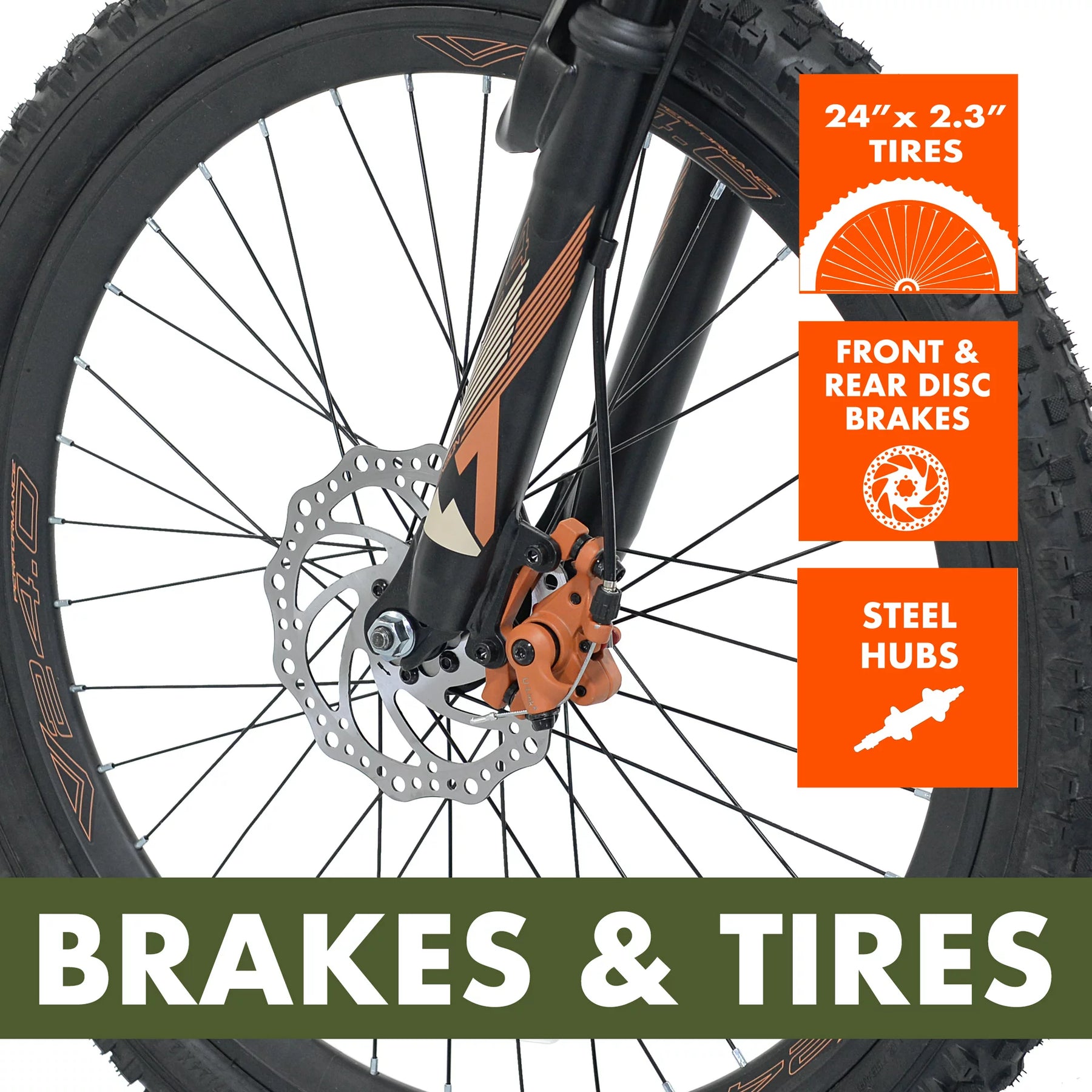 24" Ozark Trail® Glide | Mountain Bike for Kids Ages 8+