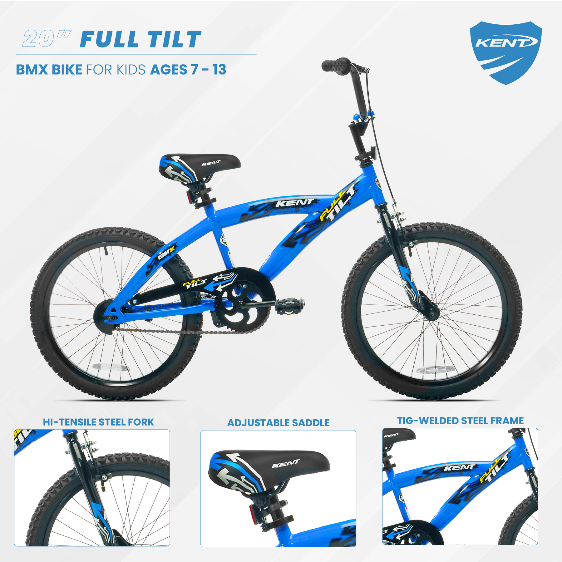 20" Kent Full Tilt | BMX Bike for Kids Ages 7-13