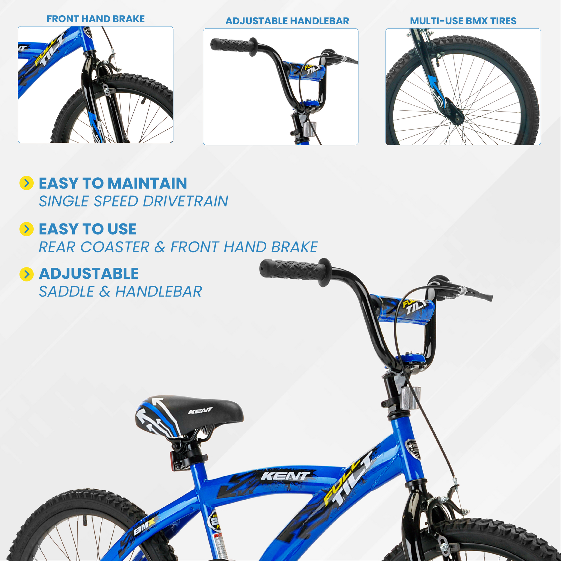 20" Kent Full Tilt | BMX Bike for Kids Ages 7-13