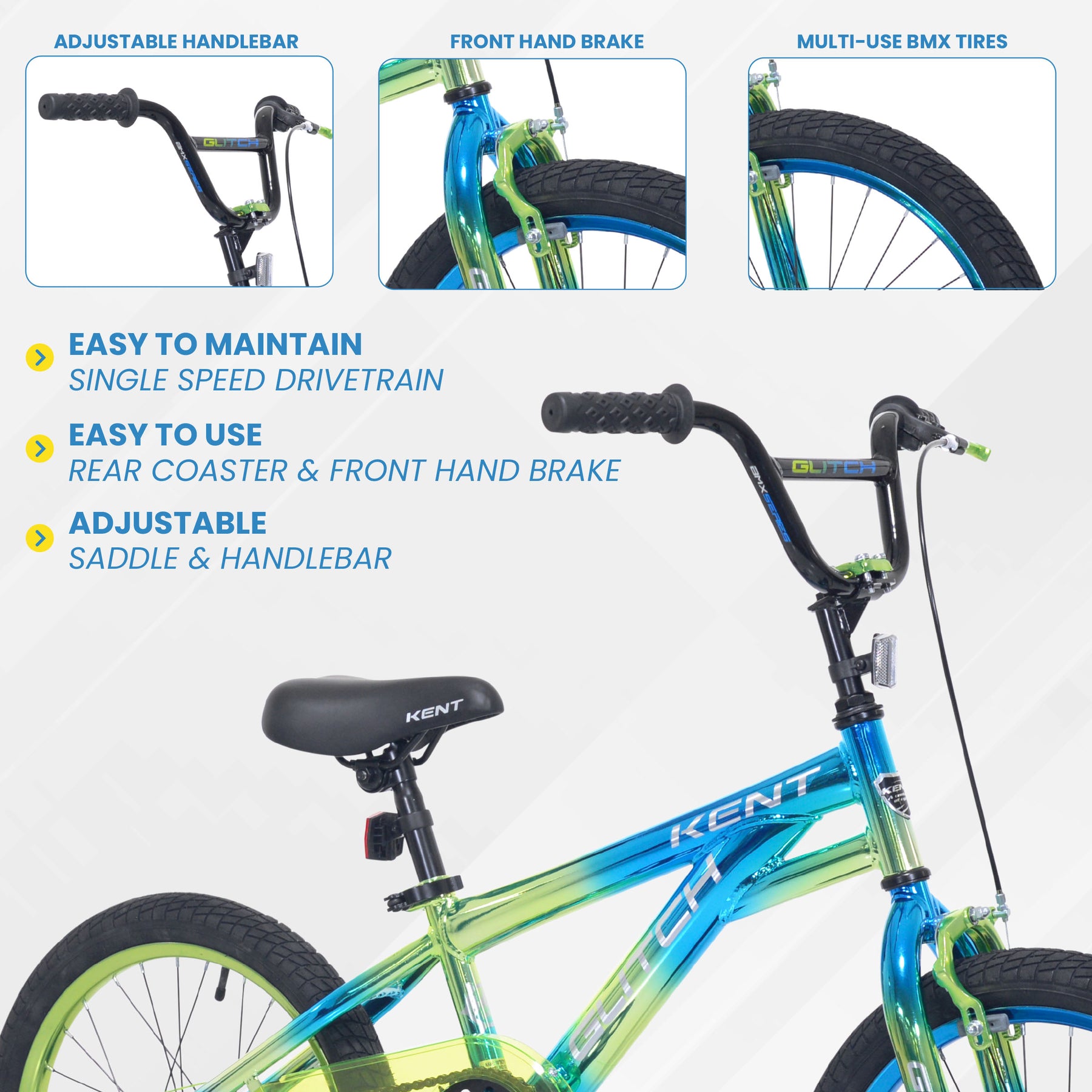 18" Kent Glitch | BMX Bike for Kids Ages 5-8