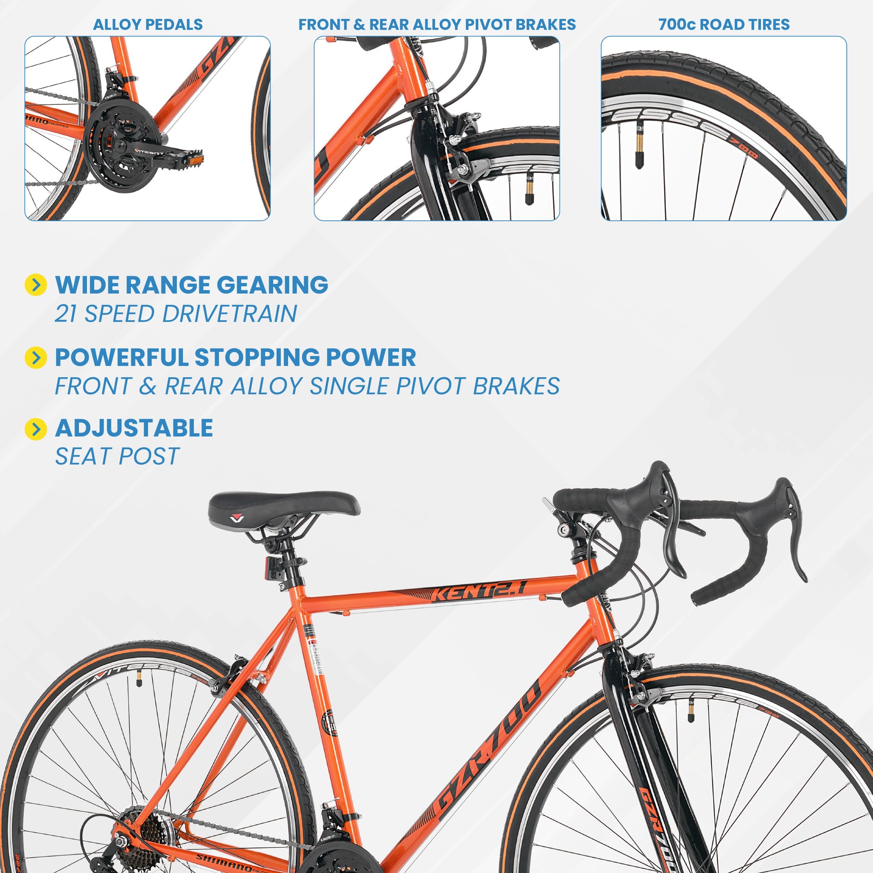 700c Kent GZR 700 | Road Bike for Adults Ages 14+