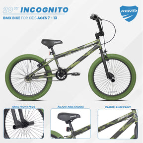 20" Kent Incognito | BMX Bike for Kids Ages 7-13