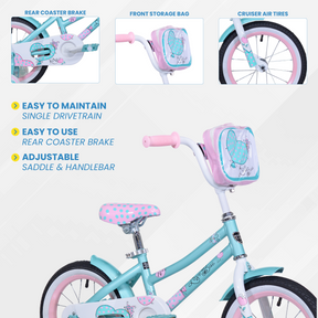 14" Kent Love Bug | Cruiser Bike for Kids Ages 3-5