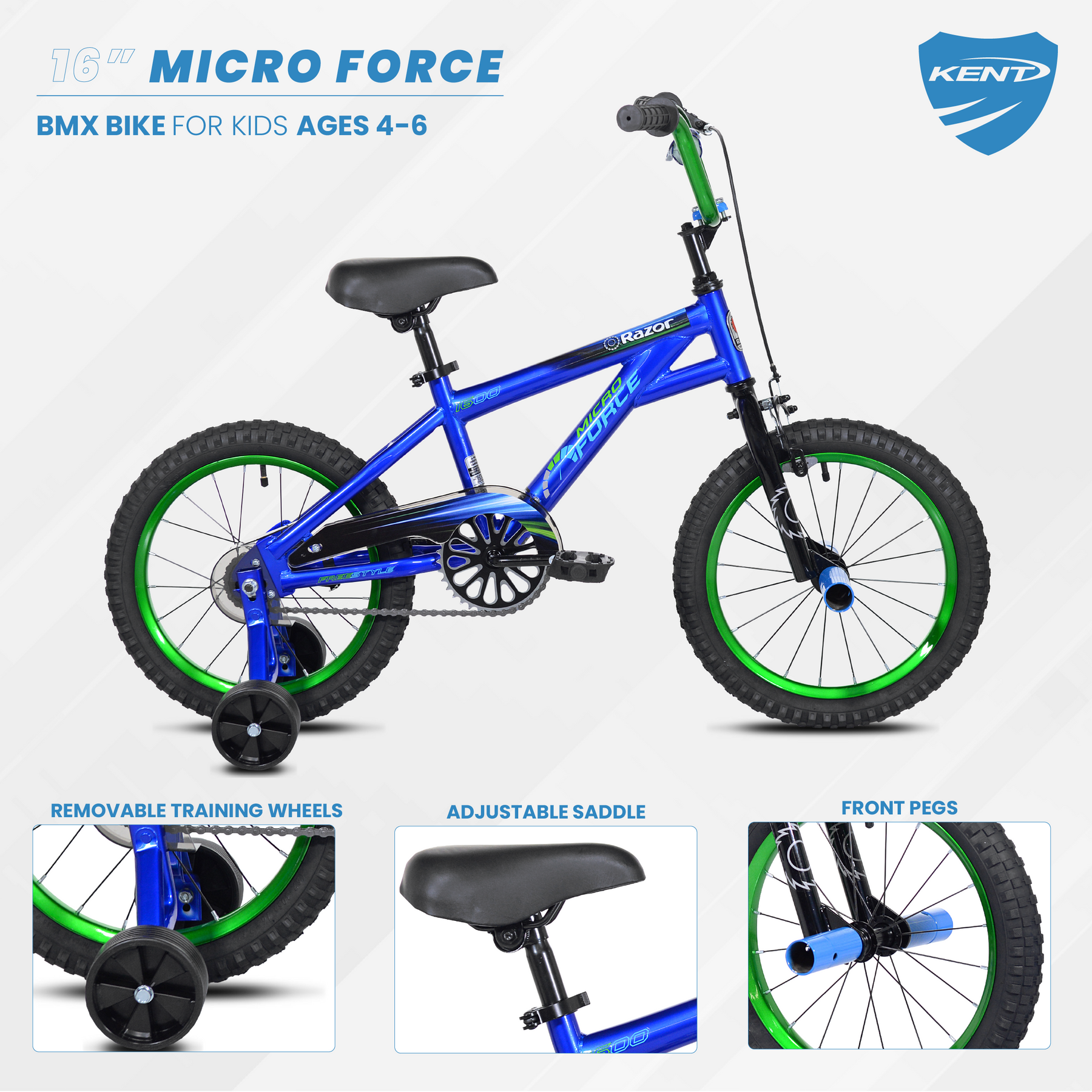 16" Razor® Micro Force | BMX Bike for Kids Ages 4- 6