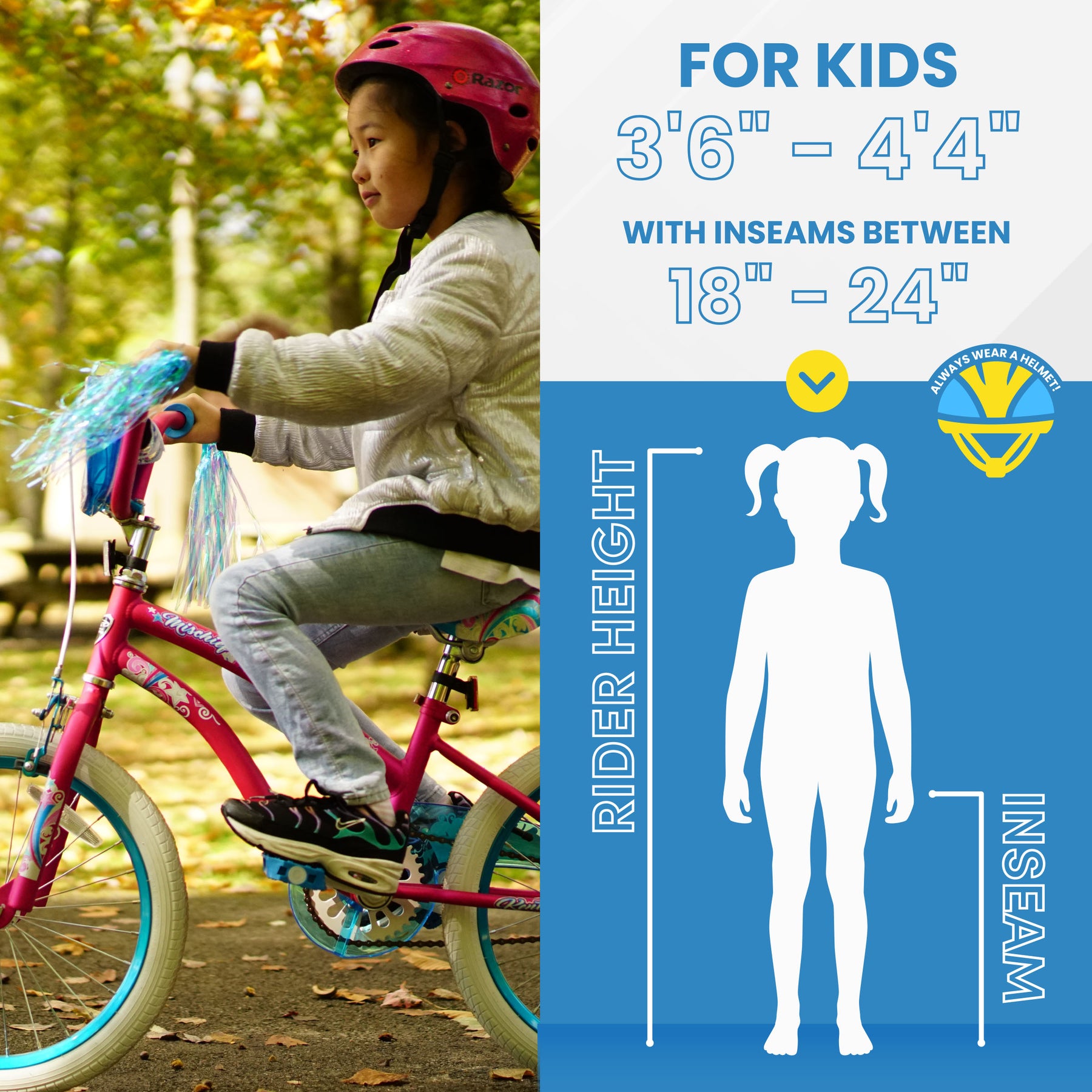 18 Kent Mischief Cruiser Bike for Kids Ages 5 8