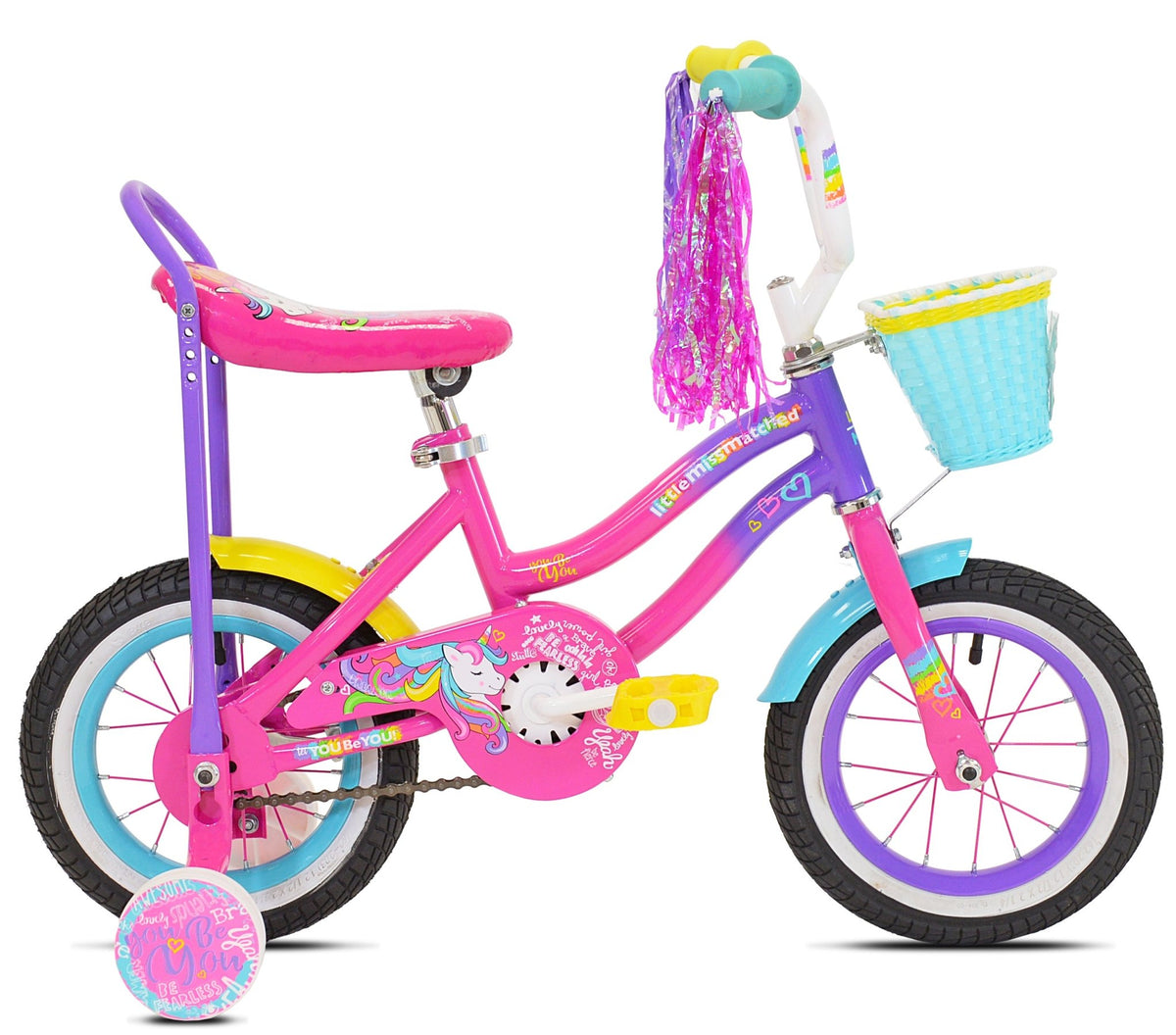 12" LittleMissMatched® Unicorn | Bike for Kids Ages 2-4
