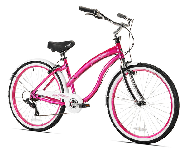 Womens pink store beach cruiser