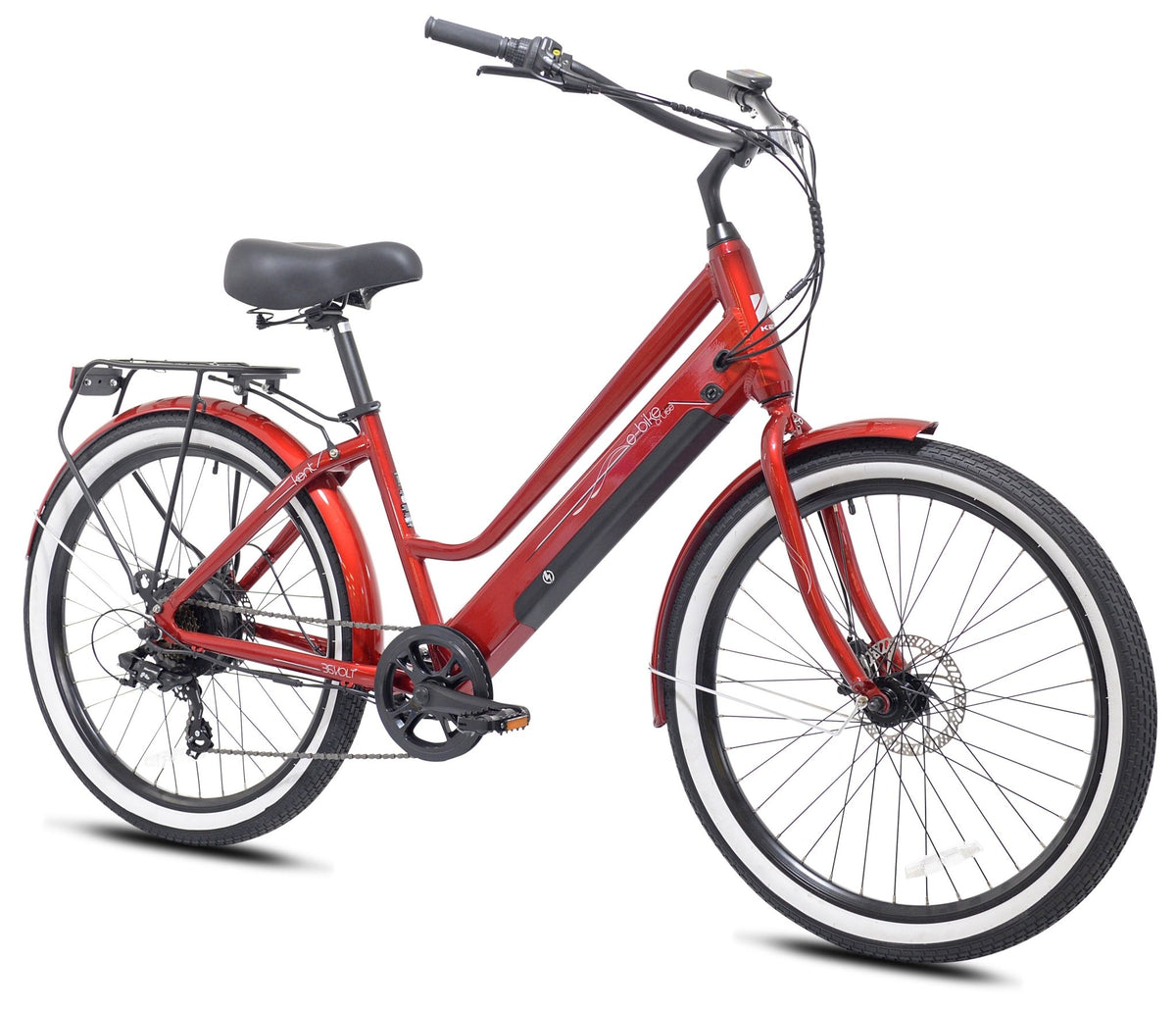 26" Kent E-Bike Cruiser | Electric Cruiser Bike for Ages 14+