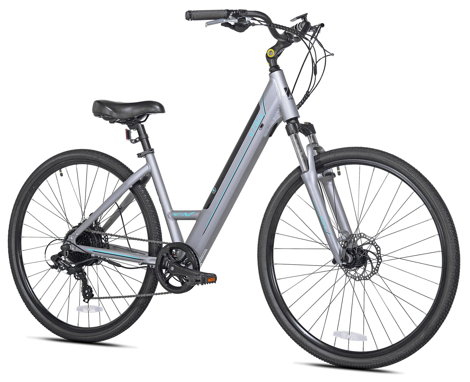 700c Kent EBike Hybrid Electric Hybrid Comfort Bike for Ages 14+