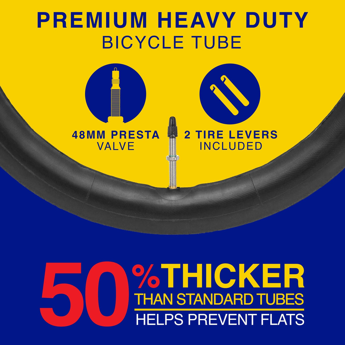 Goodyear® Heavy Duty Bike Inner Tube | 2 Pack | 20" x 1.75"-2.215"