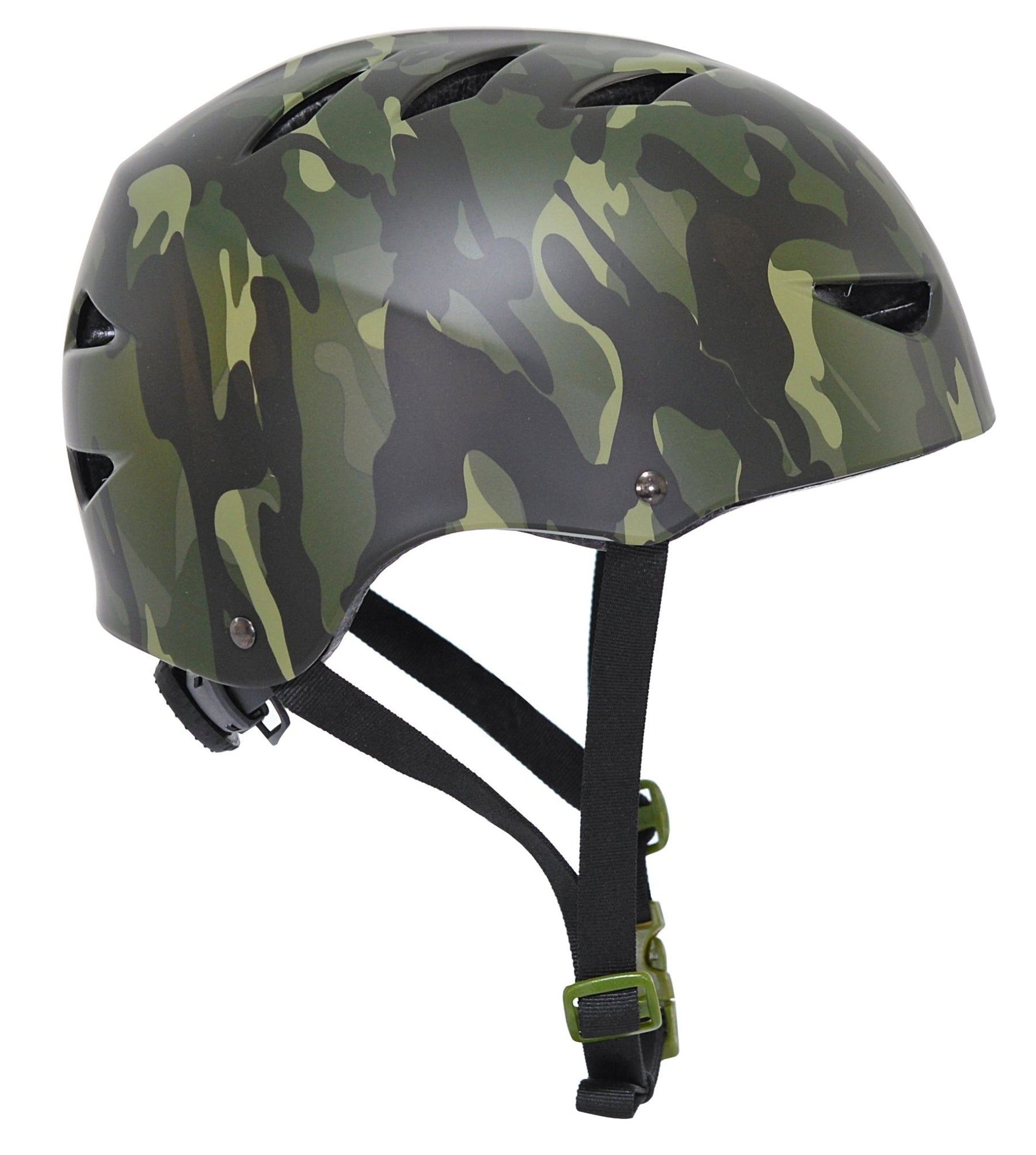 Kent Green Camo Multi-Sport Youth Helmet | For Ages 8+